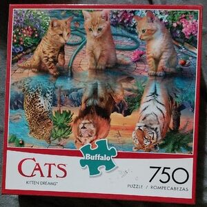 Buffalo David Bitton Cats Reflection Puzzle - 750 Pieces
